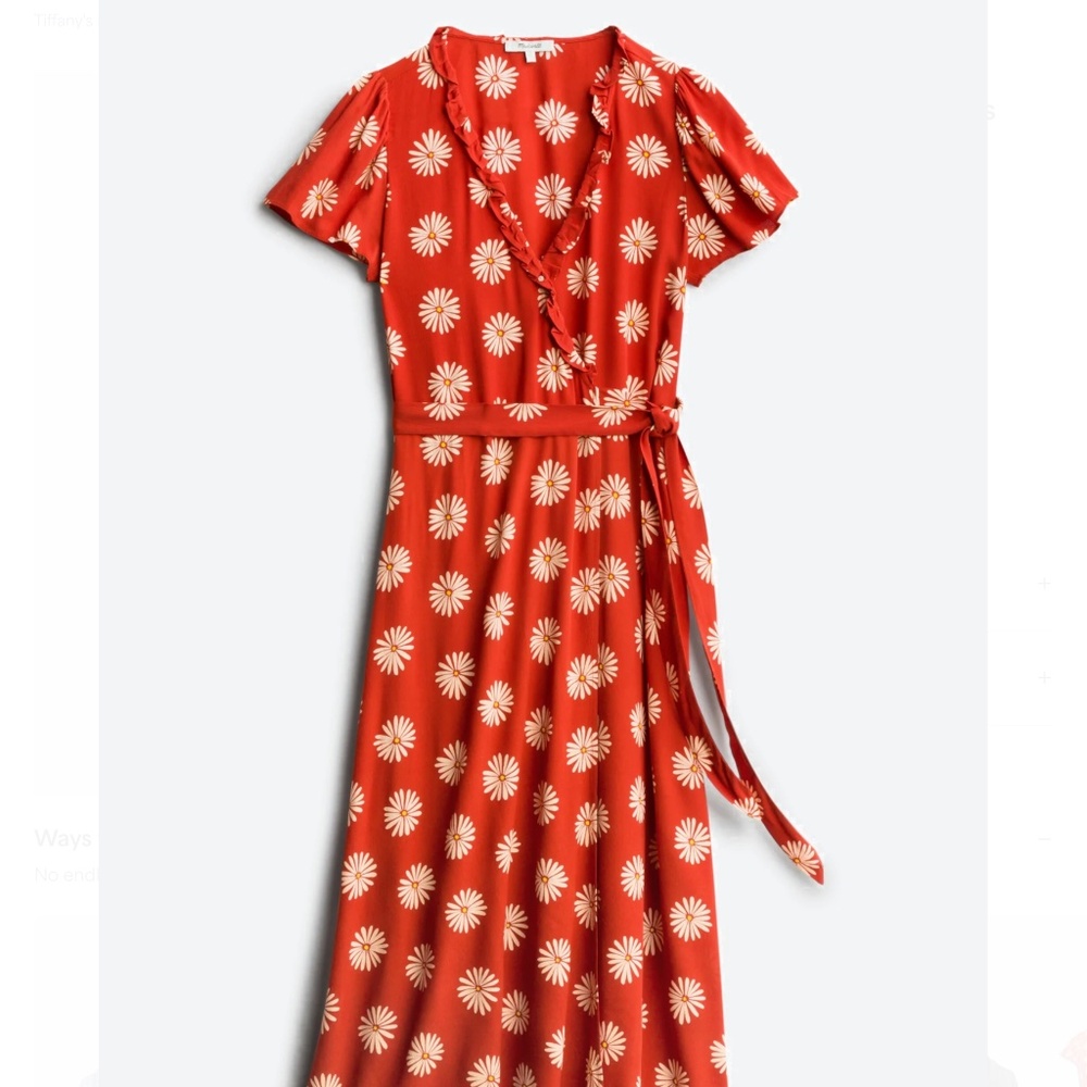 Wrap midi dress